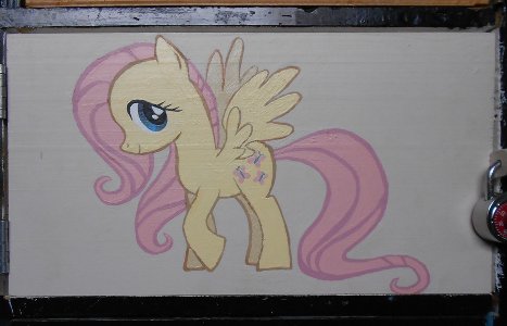Fluttershy on my locker door